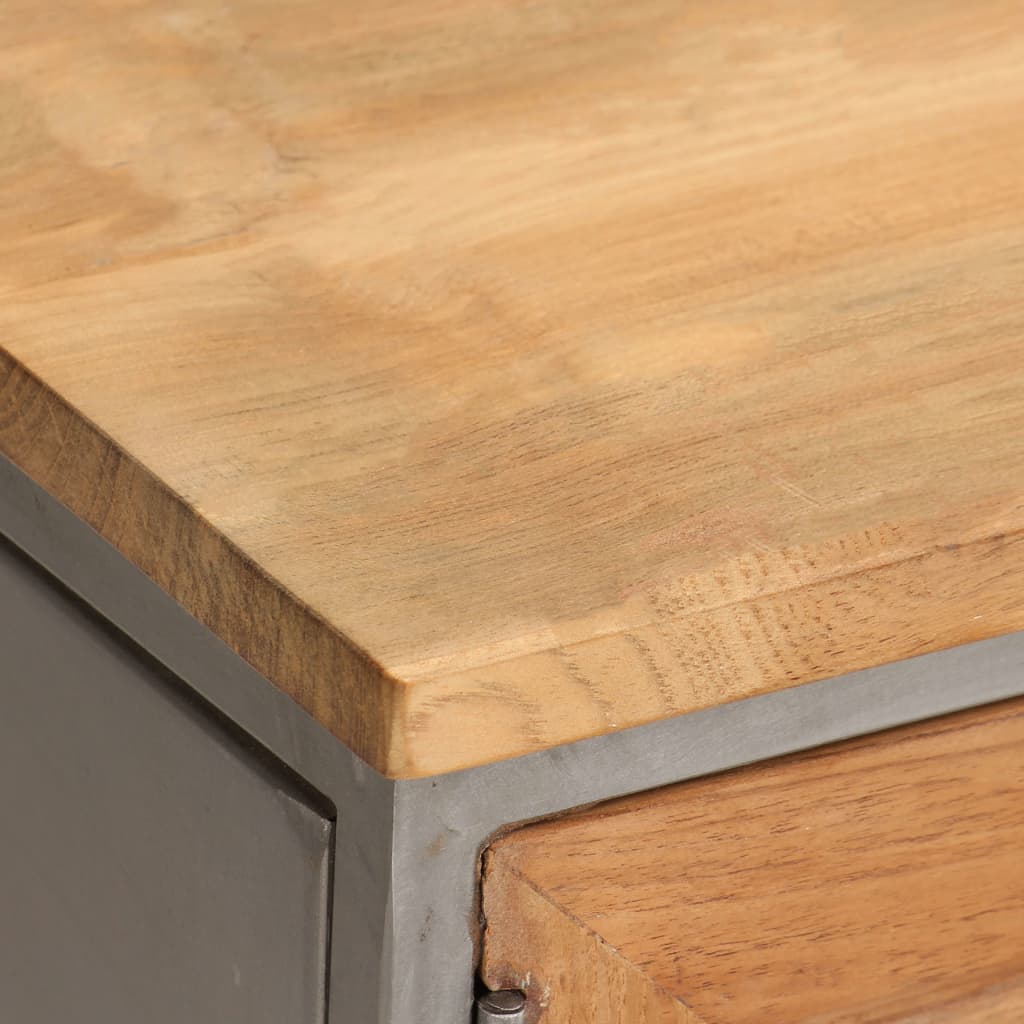 Móvel de TV em teca reciclada e aço