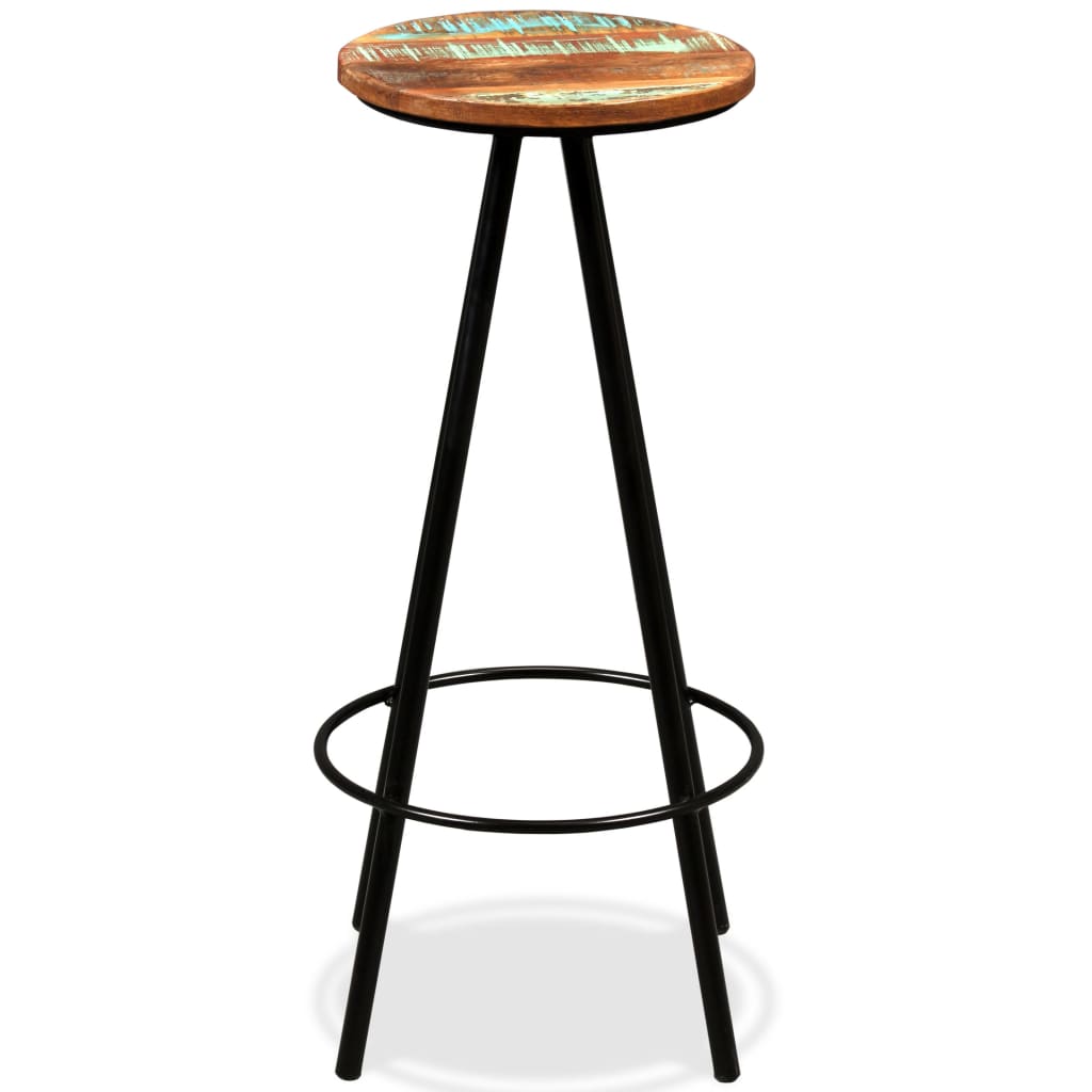 Conjunto de bar 3 pcs madeira recuperada maciça