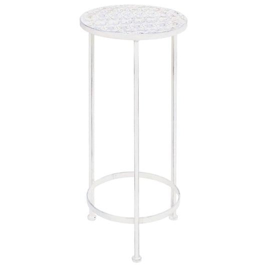 Suporte para plantas 3 pcs estilo vintage metal antigo branco