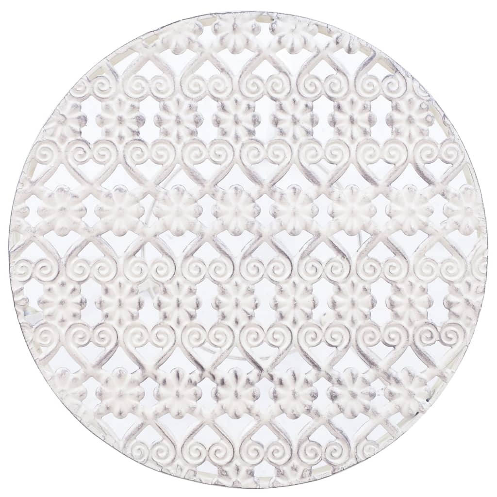 Suporte para plantas 3 pcs estilo vintage metal antigo branco
