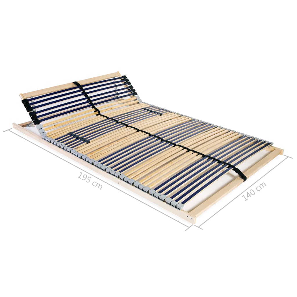 Estrado de ripas com 42 ripas 7 zonas 140x200 cm