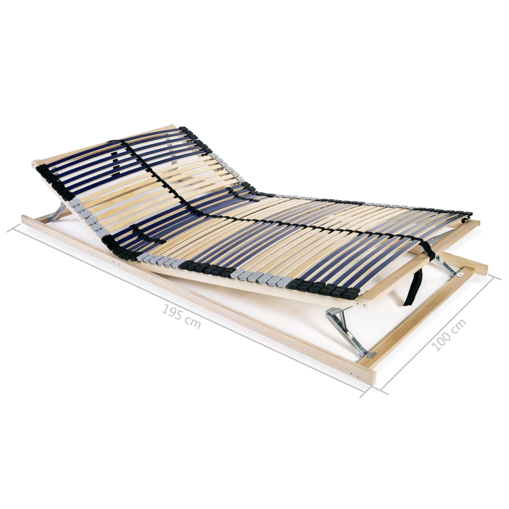Estrado de ripas com 42 ripas 7 zonas 100x200 cm