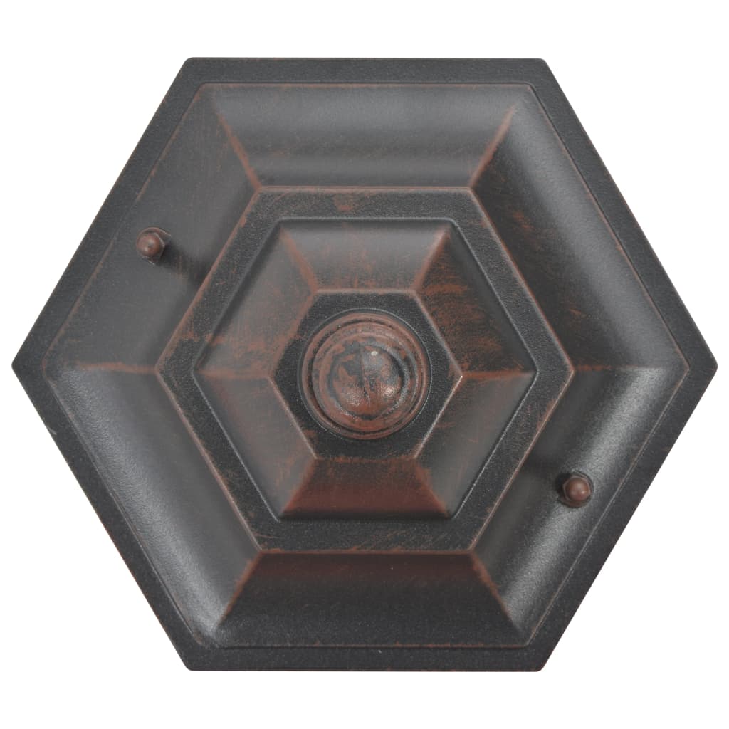 Candeeiros de pé para jardim 6 pcs E27 110 cm alumínio bronze