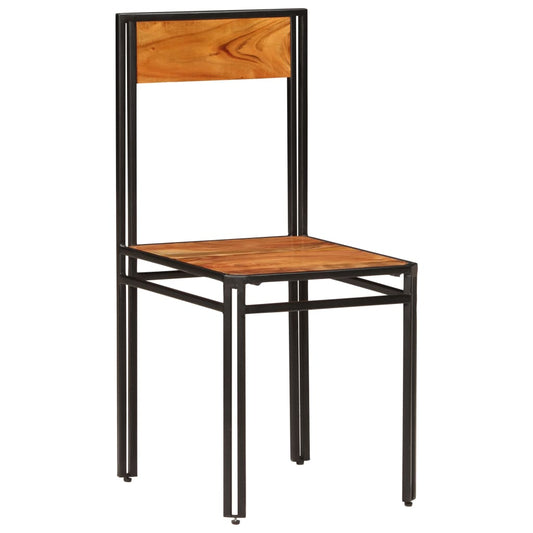 Cadeiras de jantar 2 pcs madeira acácia maciça