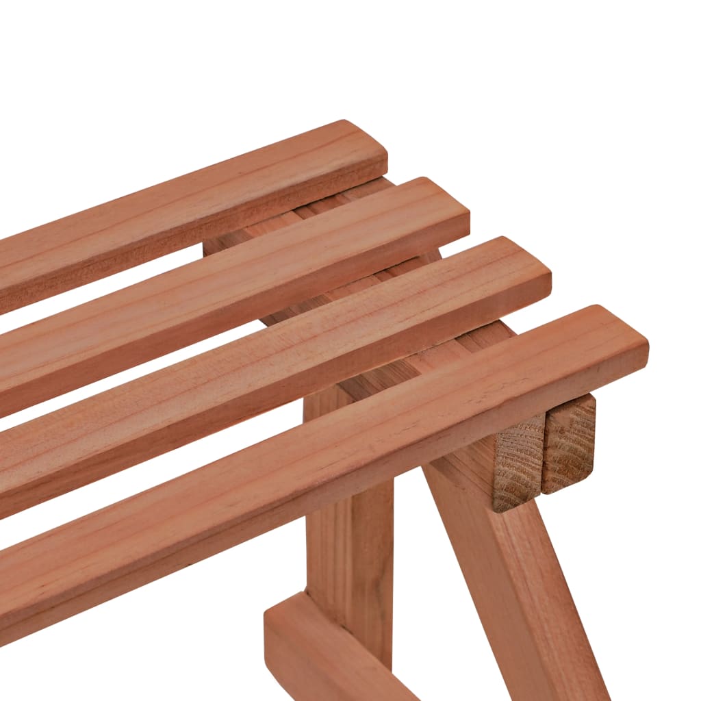 Suporte para plantas de 3 níveis madeira de cedro 48x45x40 cm