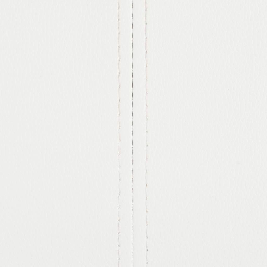 Cadeiras de jantar cantilever 4 pcs couro artificial branco