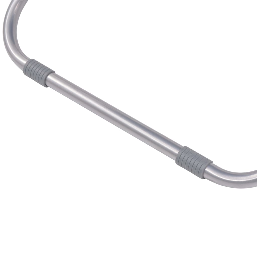 Cadeiras de jardim reclináveis 2 pcs aço cinzento-acastanhado