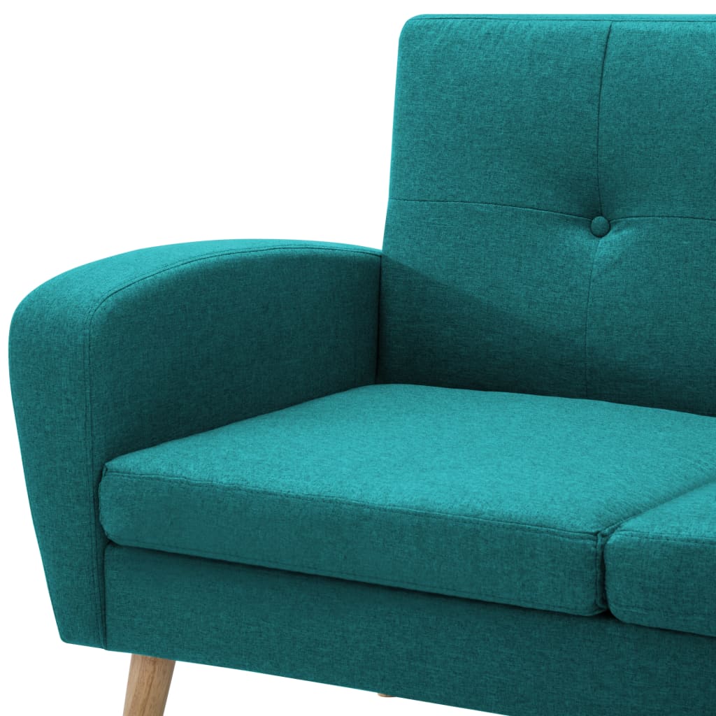 Sofá em tecido c/ forma de L 186x136x79 cm verde