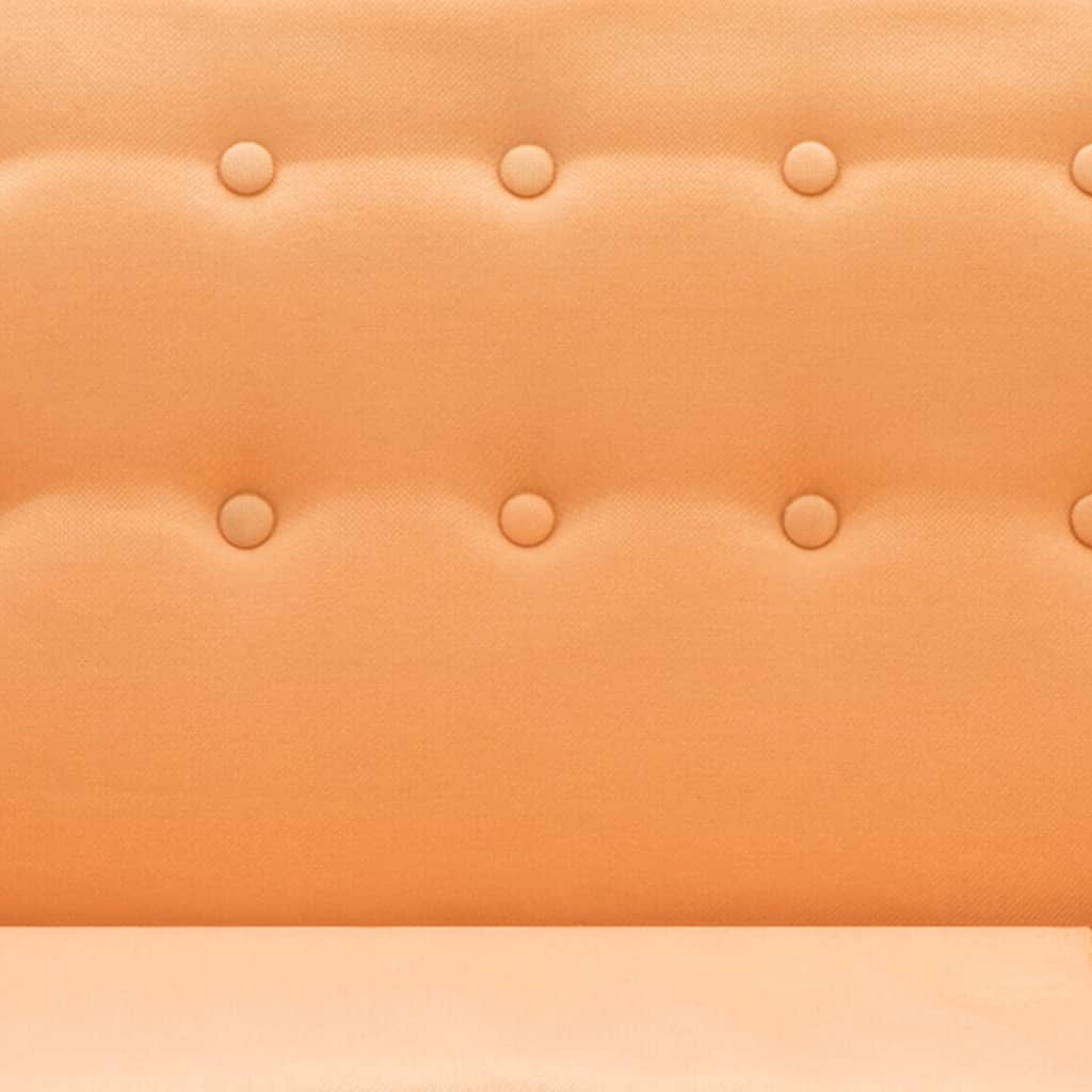 Sofá em tecido c/ forma de L 171,5x138x81,5 cm laranja