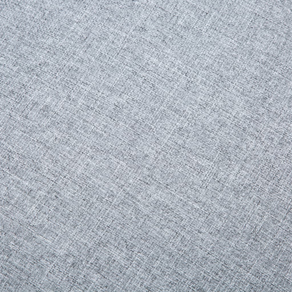 Sofá em tecido c/ forma de L 171,5x138x81,5 cm cinzento claro