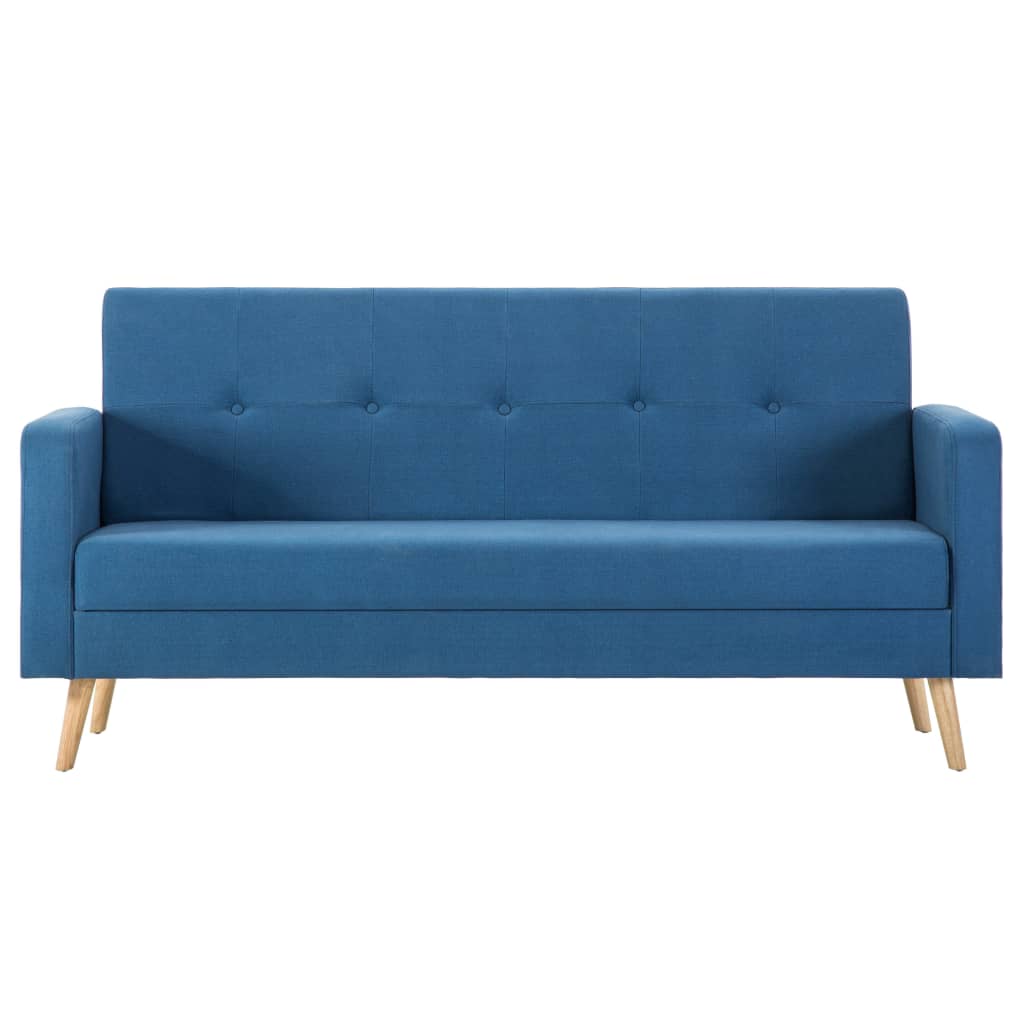 Sofá em tecido azul