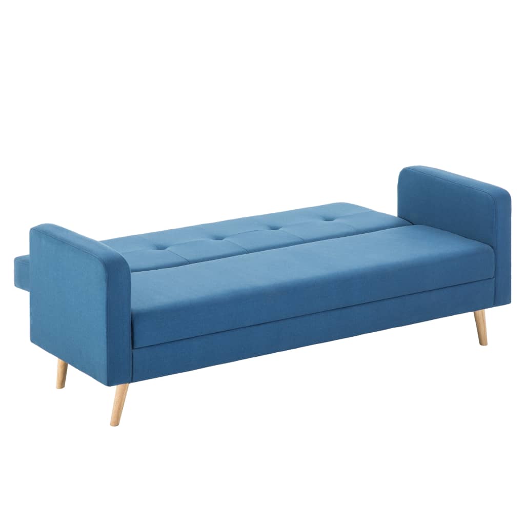 Sofá em tecido azul