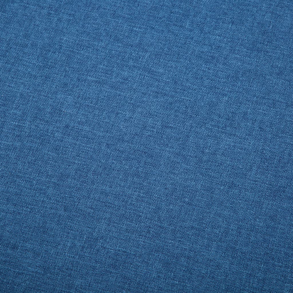 Sofá de 3 lugares estofos de tecido 172x70x82 cm azul