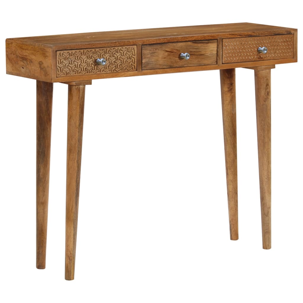 Mesa consola madeira de mangueira maciça 102x30x79 cm