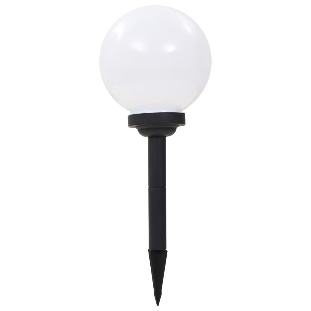 Candeeiro solar de exterior LED 3 pcs esférico 20 cm RGB