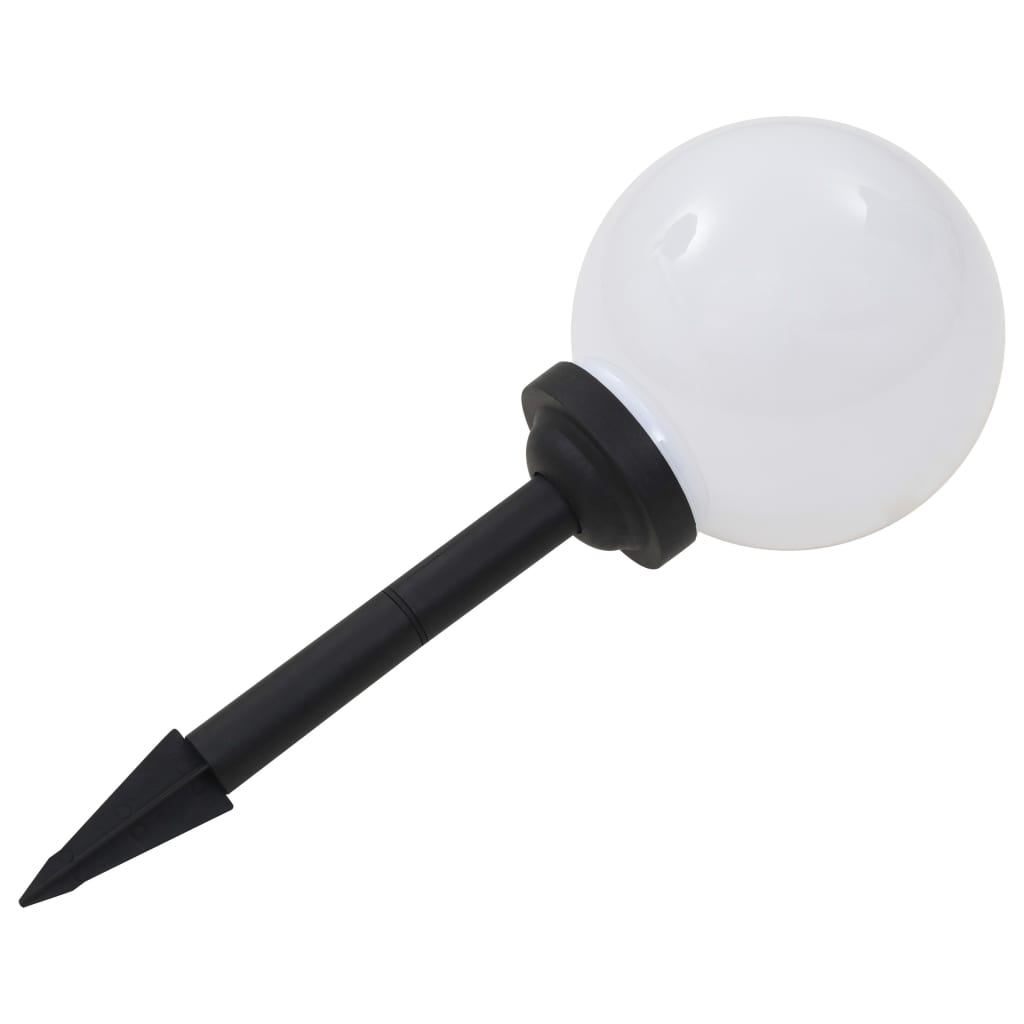 Candeeiro solar de exterior LED 3 pcs esférico 20 cm RGB