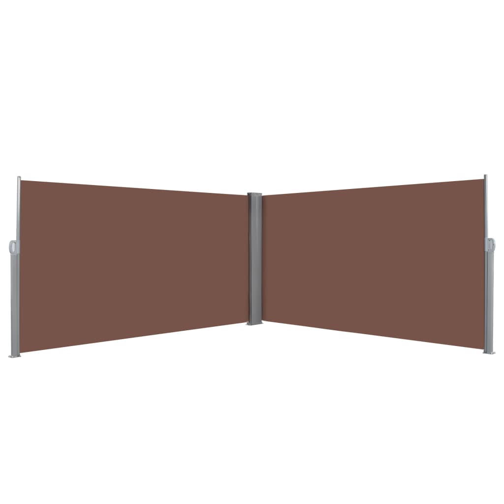 Toldo lateral retrátil 160x600 cm castanho