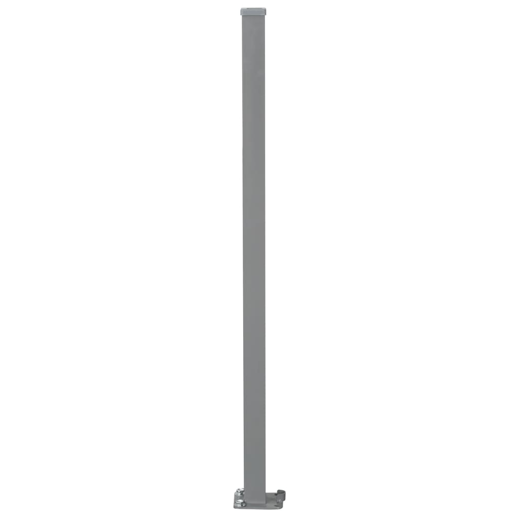 Toldo lateral retrátil 160x600 cm castanho