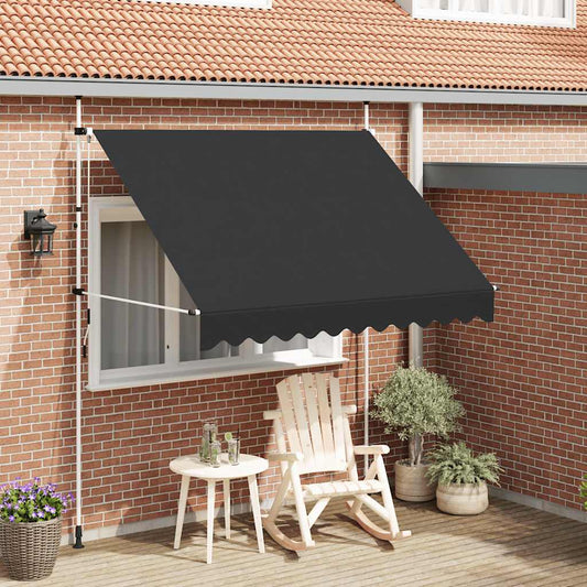 Toldo retrátil manual 250 cm antracite