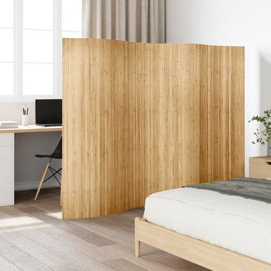 Biombo/divisória de sala largura 250 cm altura 165 cm bambu natural