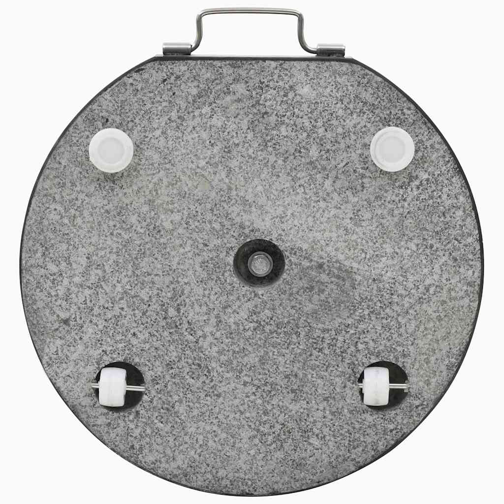 Base de guarda-sol redonda granito 28,5 kg preto