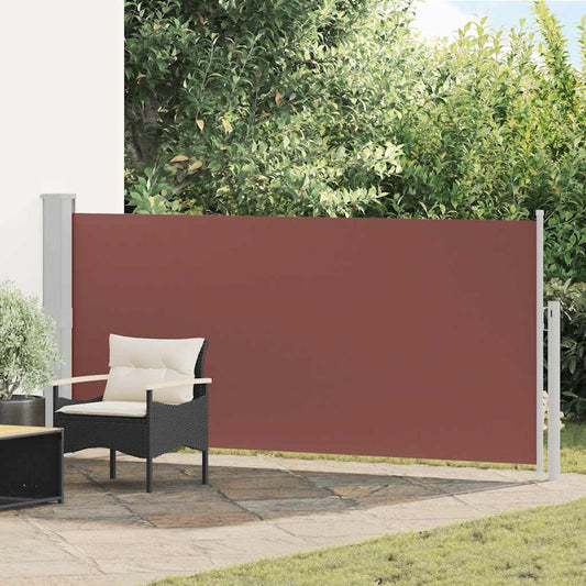 Toldo lateral retrátil 140x300 cm castanho