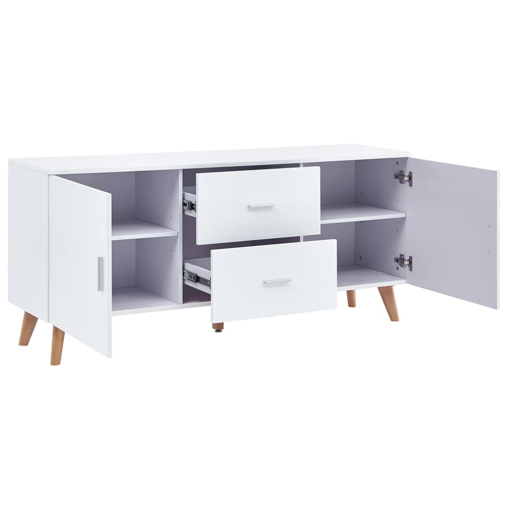 Aparador 160x40x70 cm MDF branco
