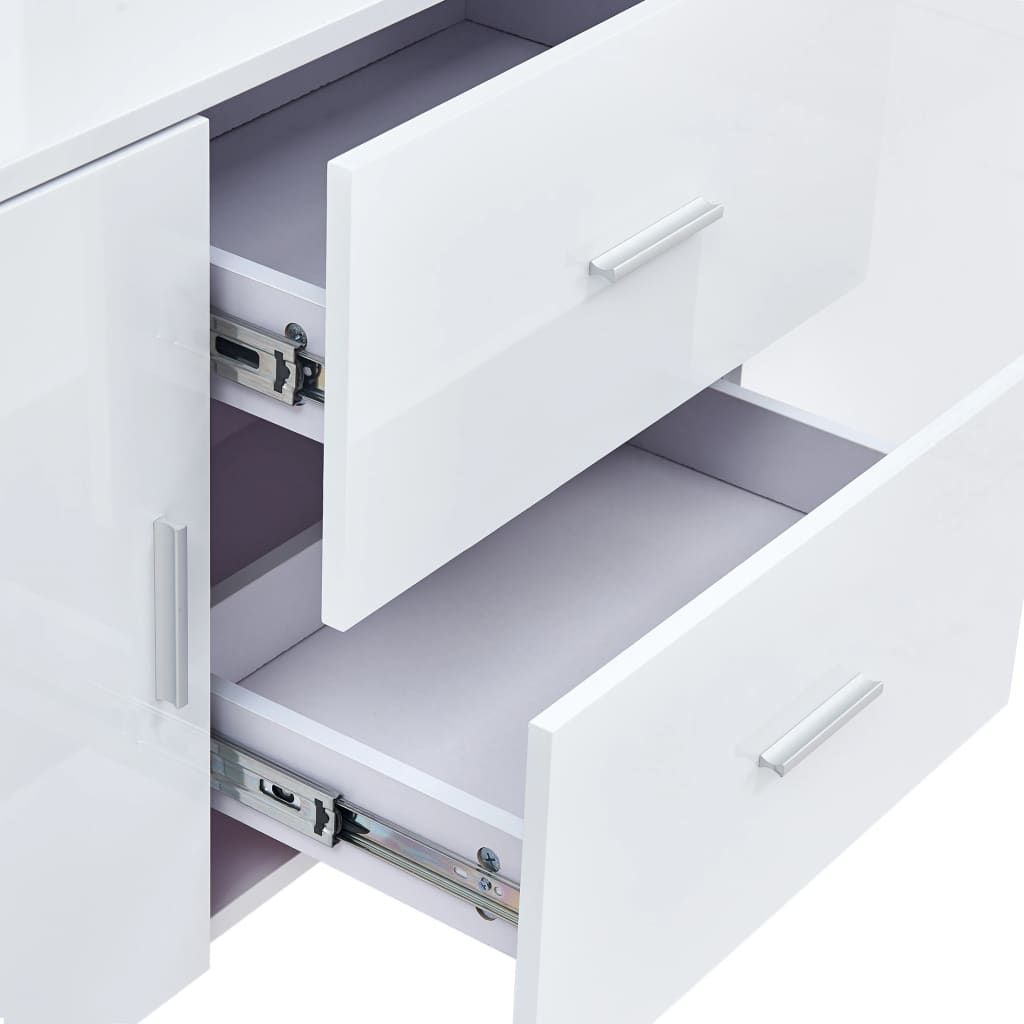 Aparador 160x40x70 cm MDF branco
