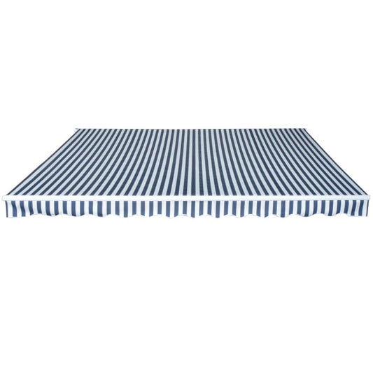 Toldo dobrável manual 450 cm azul/branco