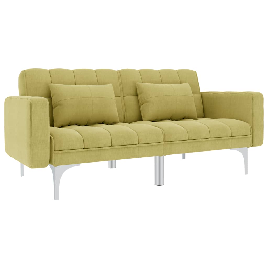 Sofá-cama tecido verde