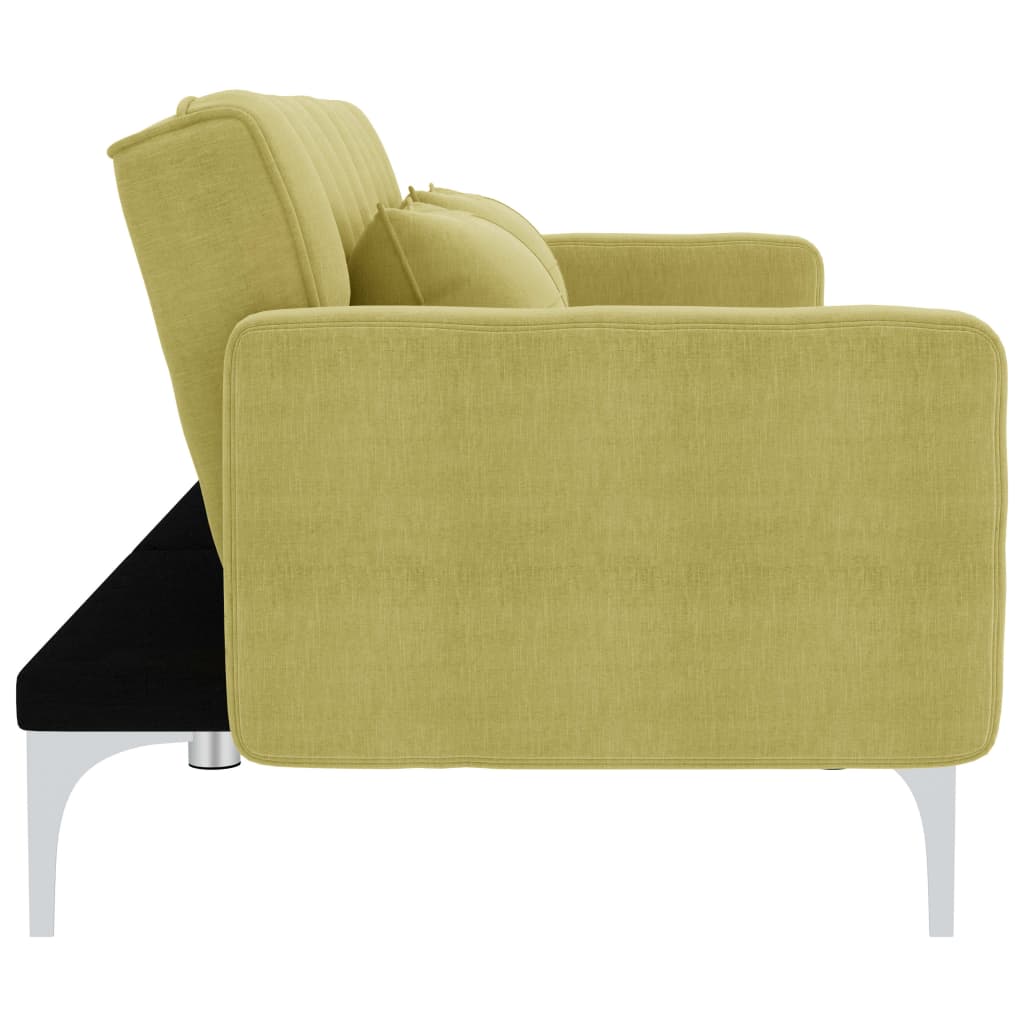 Sofá-cama tecido verde