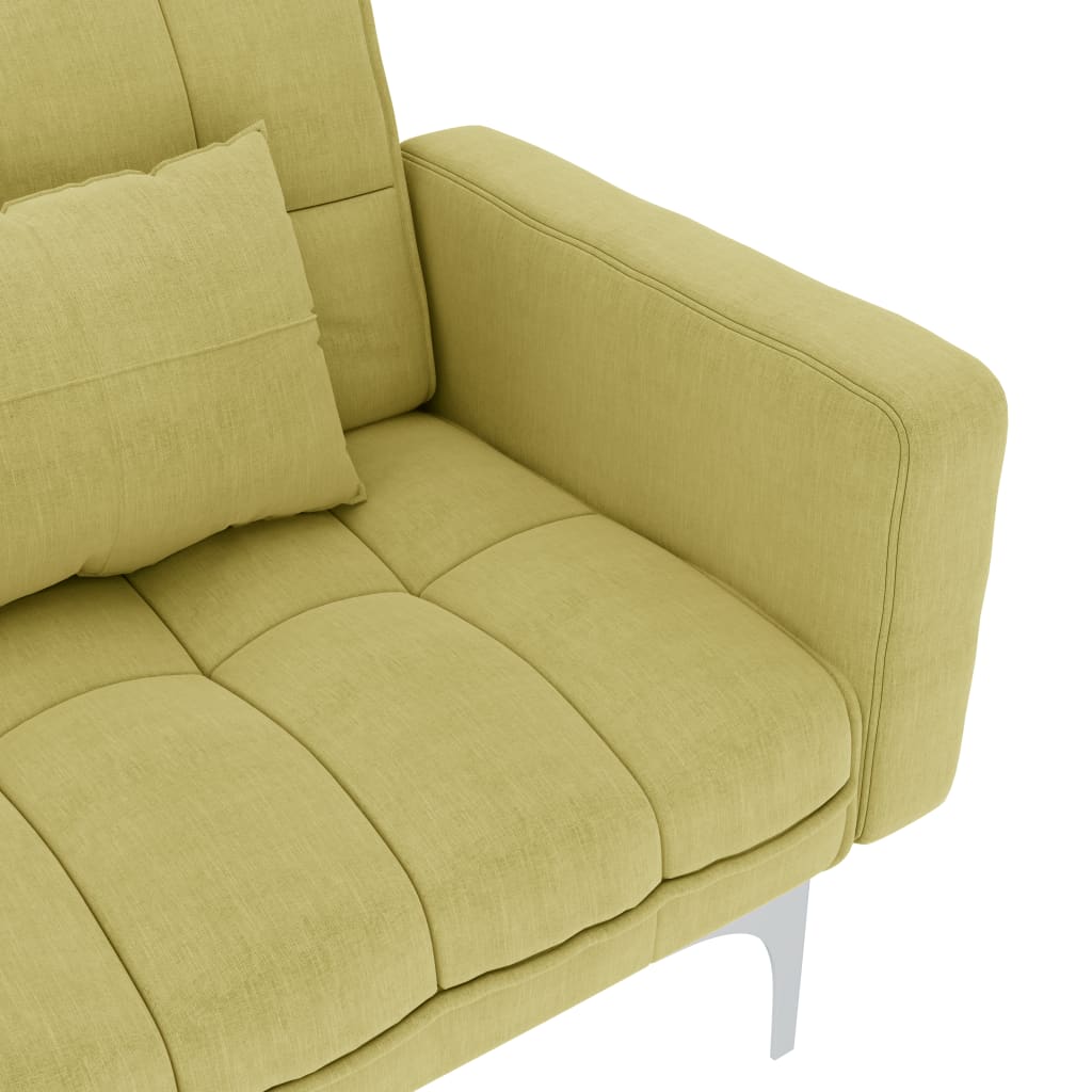 Sofá-cama tecido verde