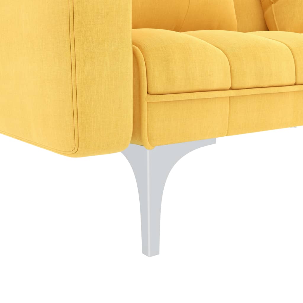 Sofá-cama tecido amarelo