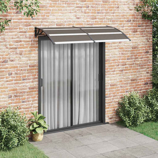 Toldo de porta 200x100 cm PC preto