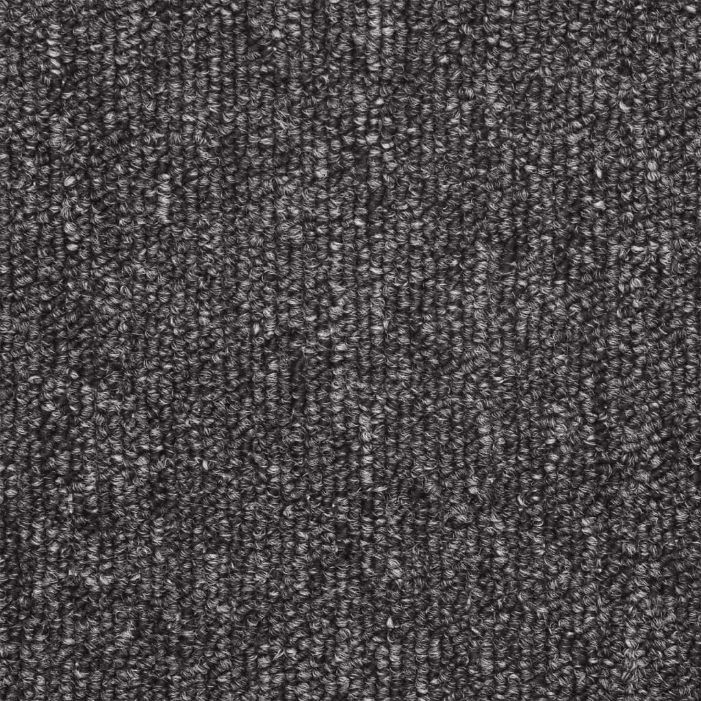 Tapetes de escada 15 peças 56x17x3 cm antracite semicircular