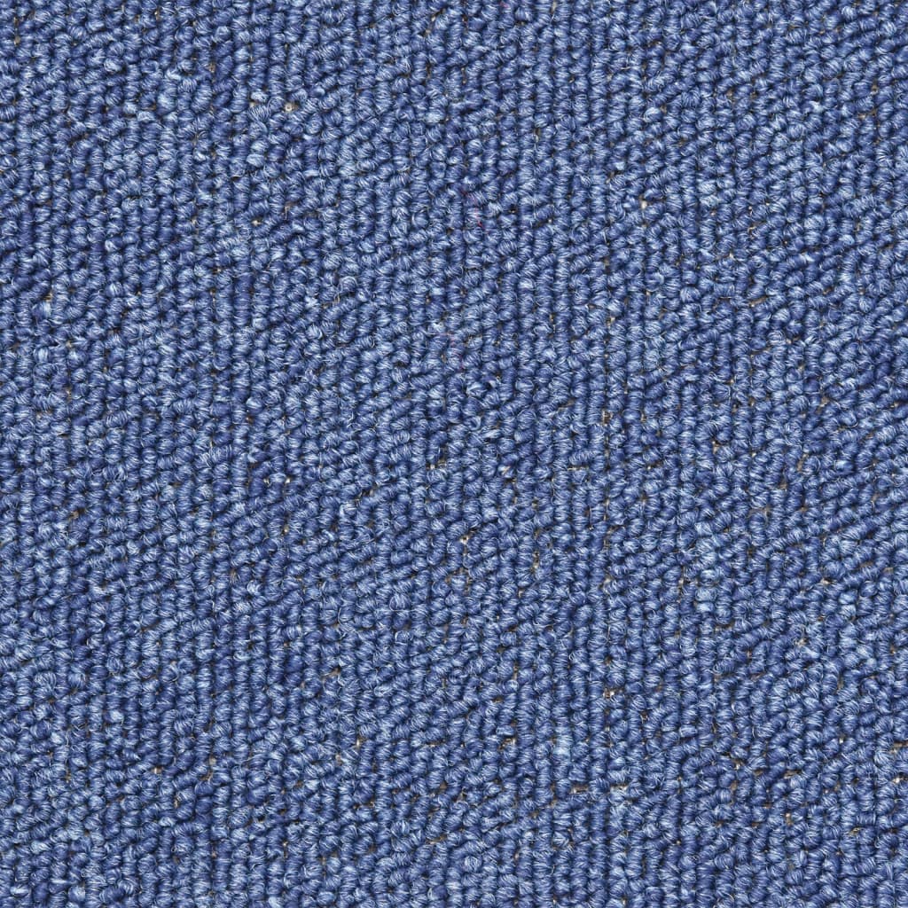 Tapetes de escada 15 peças 56x17x3 cm azul semicircular