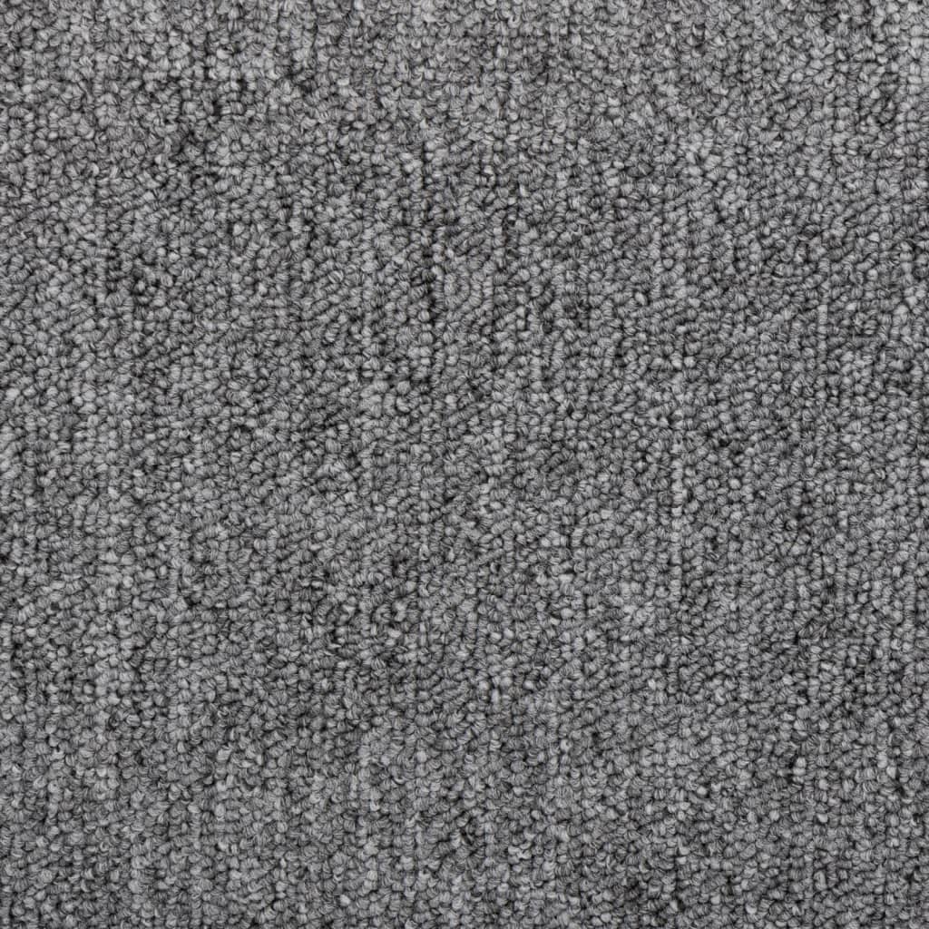 Tapetes de escada 15 peças 65x24x4 cm cinza escuro semicircular grande