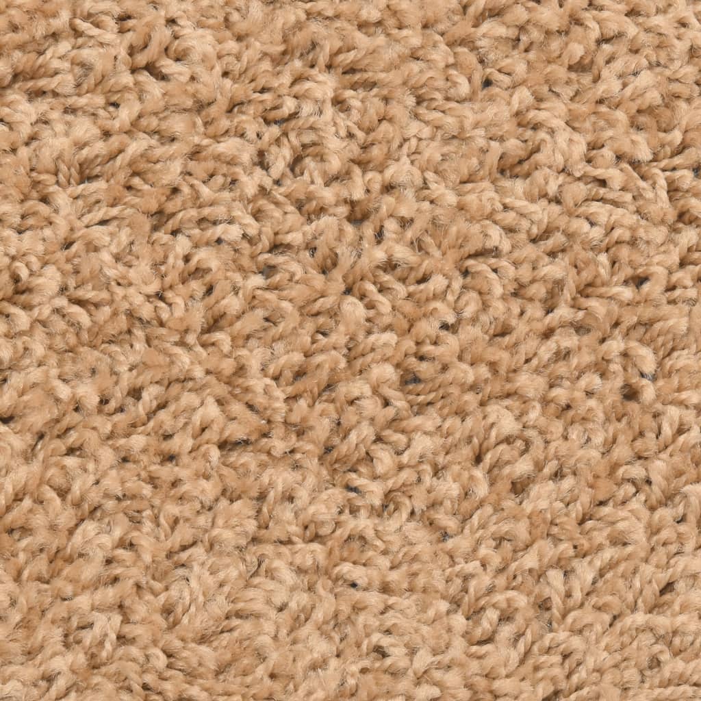 Tapetes de escada 15 peças 56x17x3 cm bege semicircular