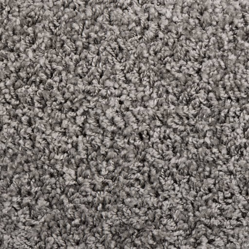 Tapetes de escada 15 peças 65x21x4 cm cinza semicircular grande