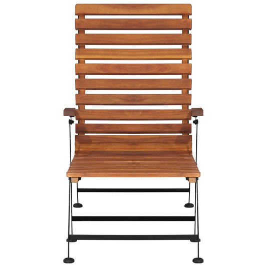 Espreguiçadeira de exterior madeira de acácia maciça