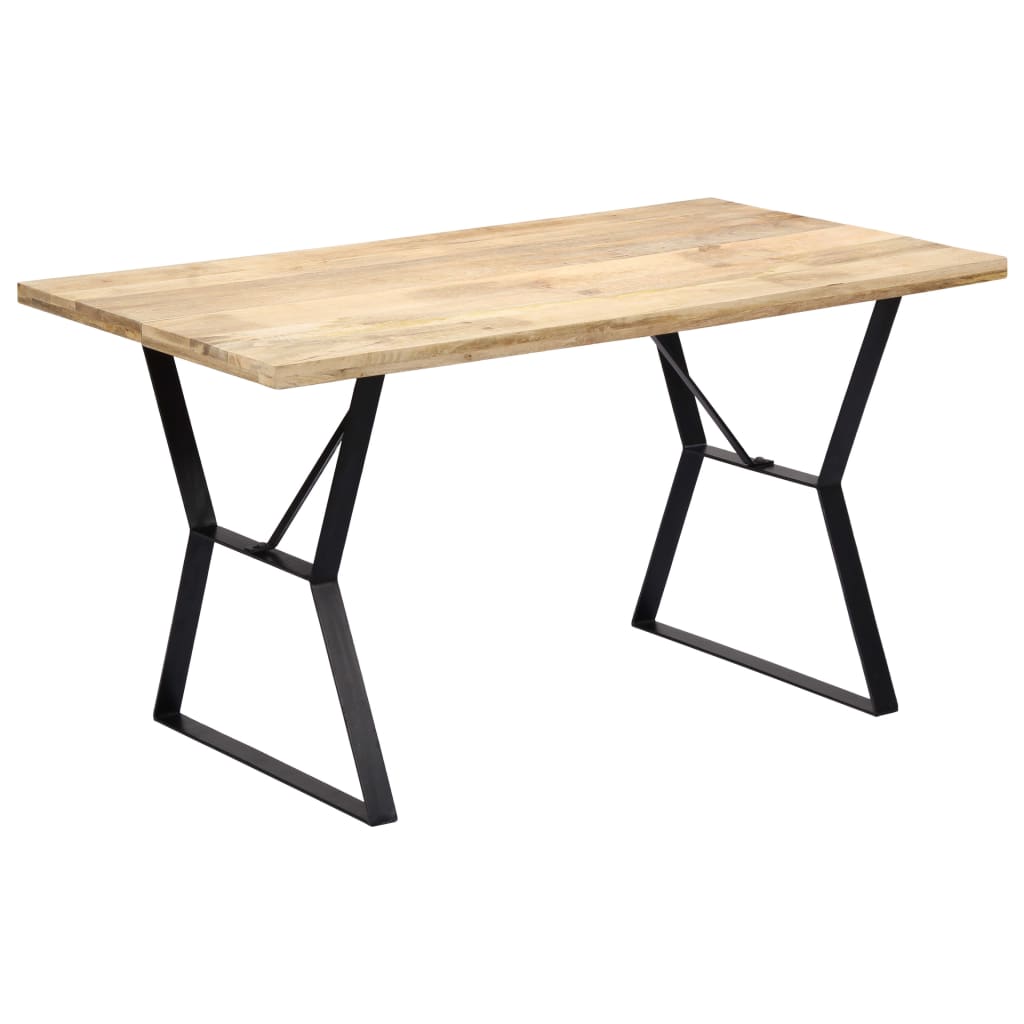 Mesa de jantar madeira de mangueira maciça 140x80x76 cm
