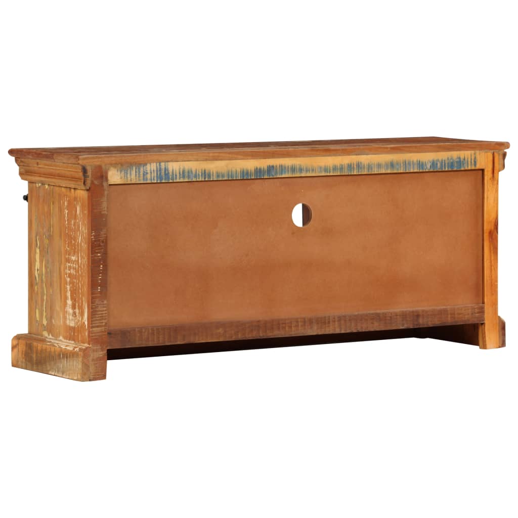 Móvel de TV de madeira recuperada maciça