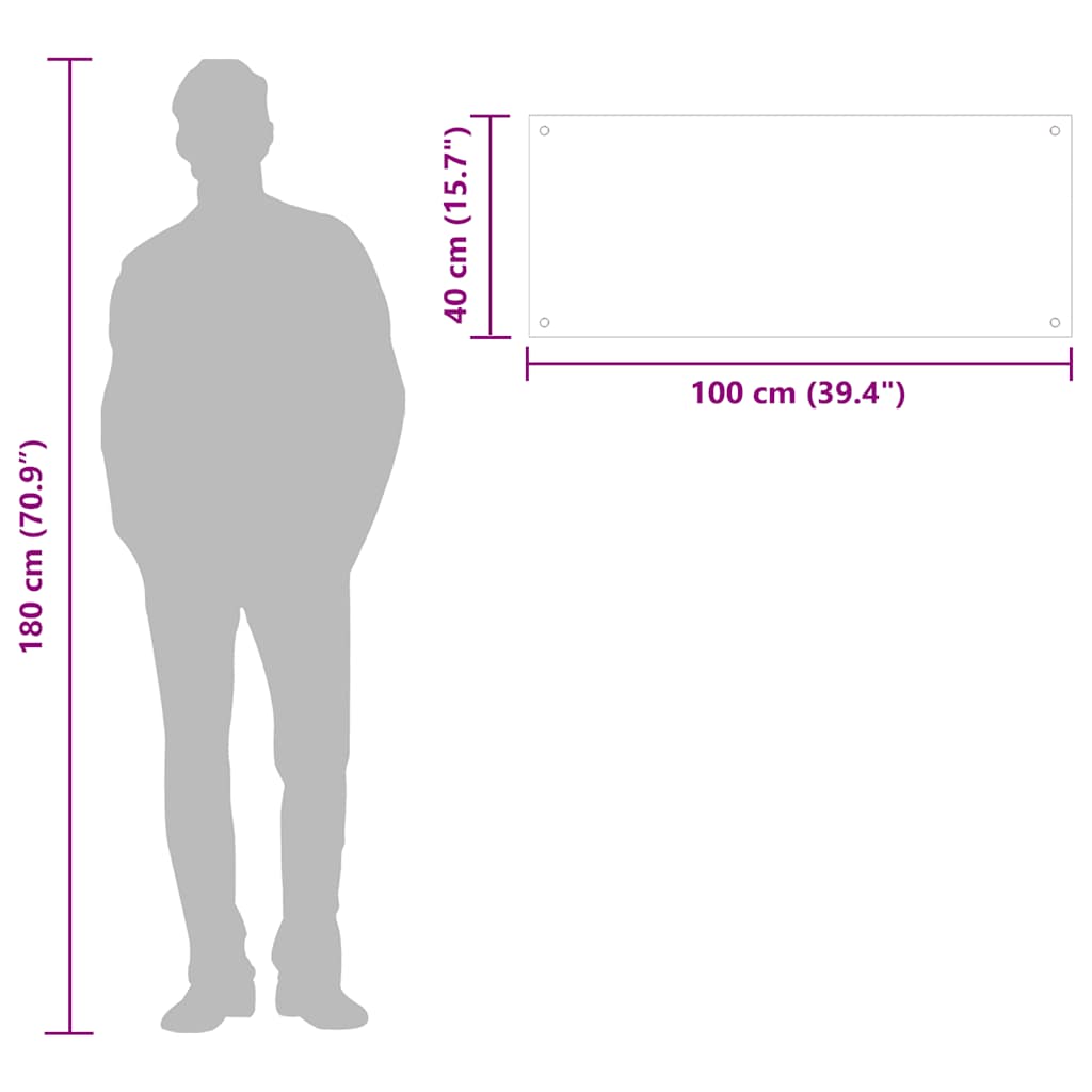 Painel anti-salpicos de cozinha 100x40 cm vidro temperado preto