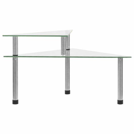 Estante de cozinha 49,5x35x19 cm vidro temperado transparente