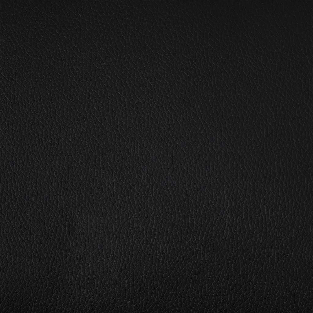 Poltrona em forma de cubo couro artificial preto