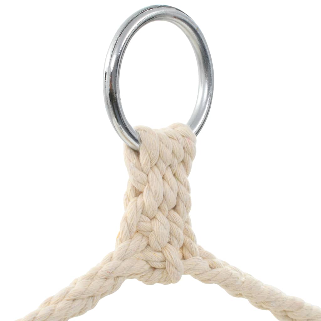 Cadeira de baloiçar/rede grande tecido branco creme
