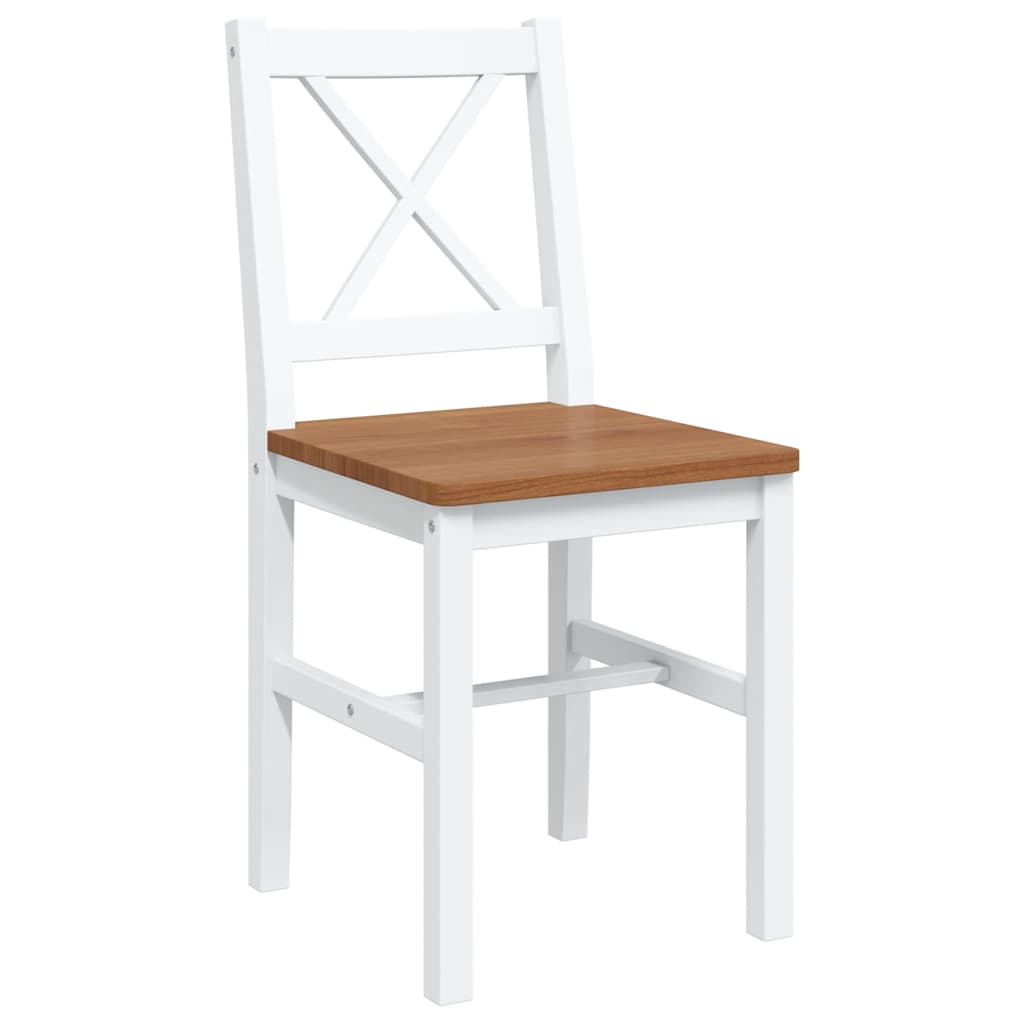 Conjunto de jantar 5 pcs castanho e branco