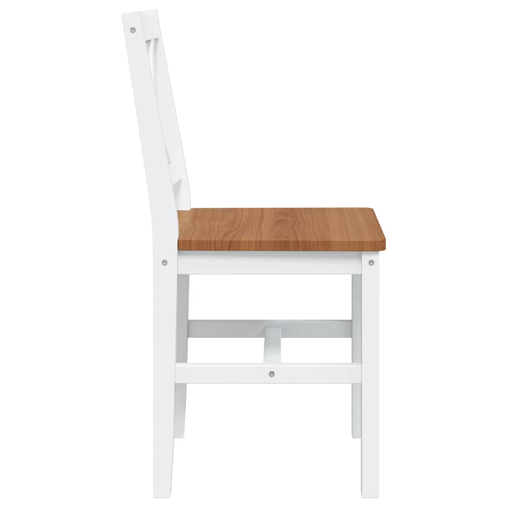 Conjunto de jantar 5 pcs castanho e branco