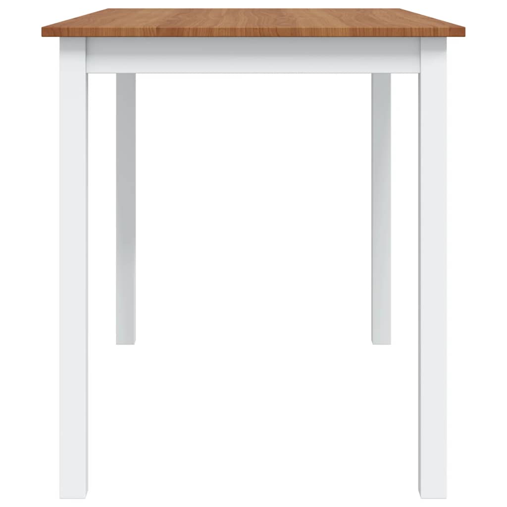 Conjunto de jantar 5 pcs castanho e branco