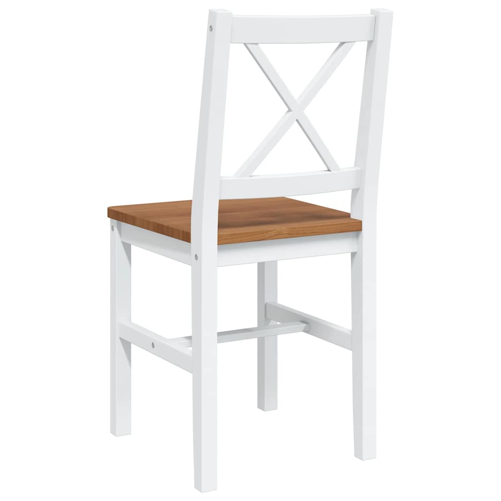 Conjunto de jantar 5 pcs castanho e branco